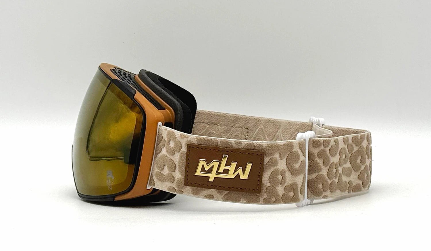 Side view of Bad Kitty snow goggles by MHDUB with toric lens