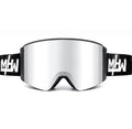 Blacked Out snow goggles by MHDUB with mirror magnetic lens