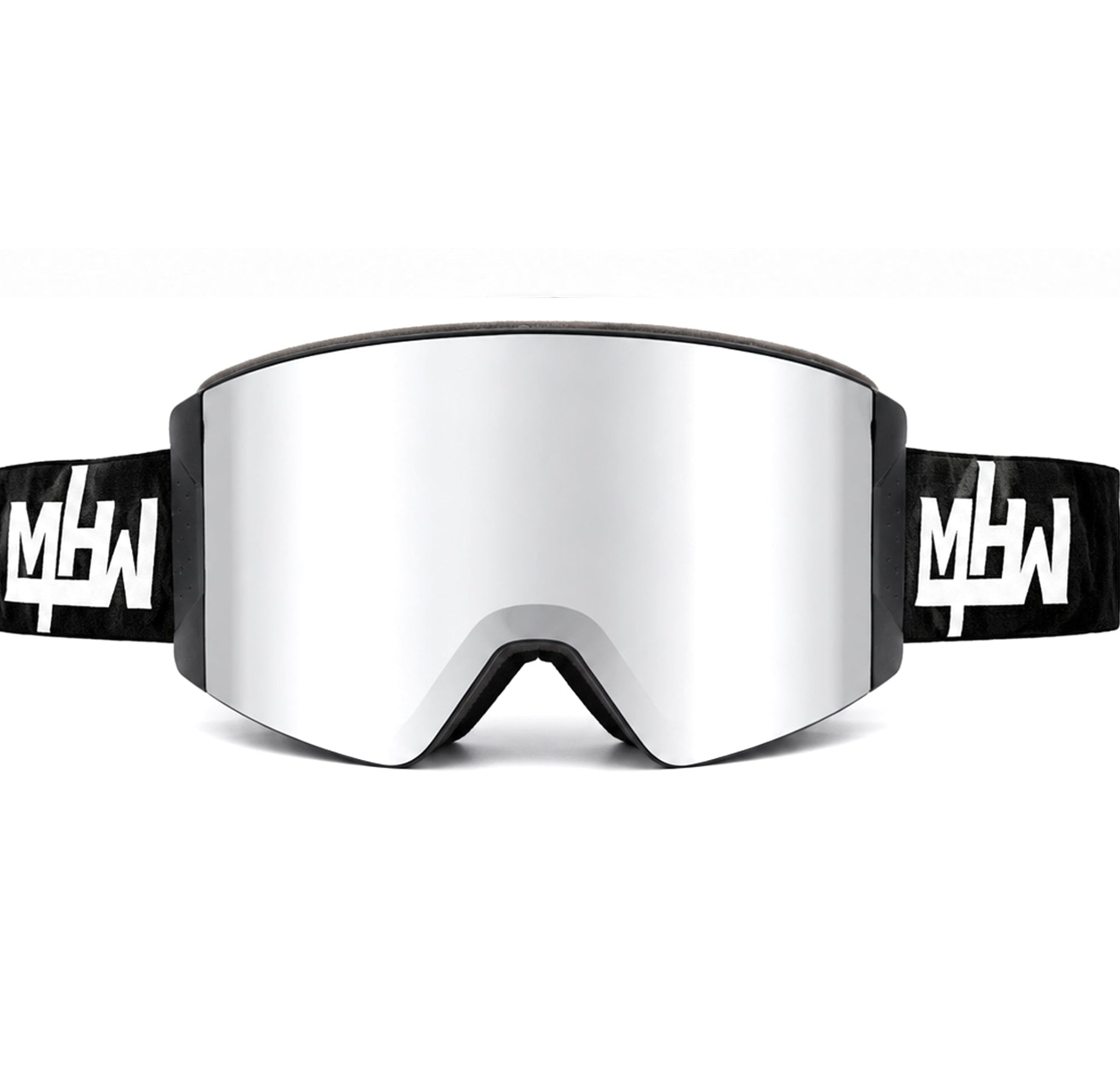 Blacked Out snow goggles by MHDUB with mirror magnetic lens