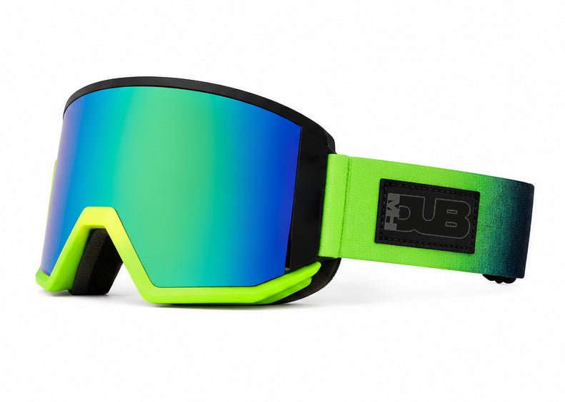 Side view of Gremlin snow goggles by MHDUB with wide field of view