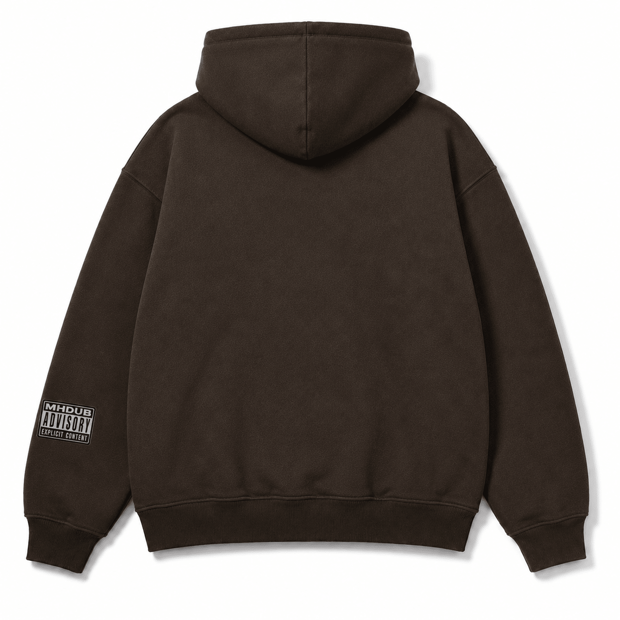 Mix Tape Mocha snowboard hoodie by MHDUB rear
