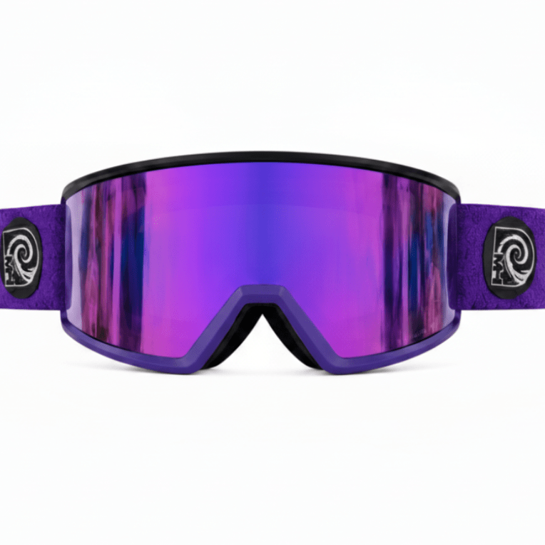 Purple Haze snow goggles by MHDUB with mirrored lens