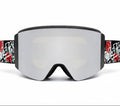 Skull and Roses snow goggles by MHDUB with mirror magnetic lens
