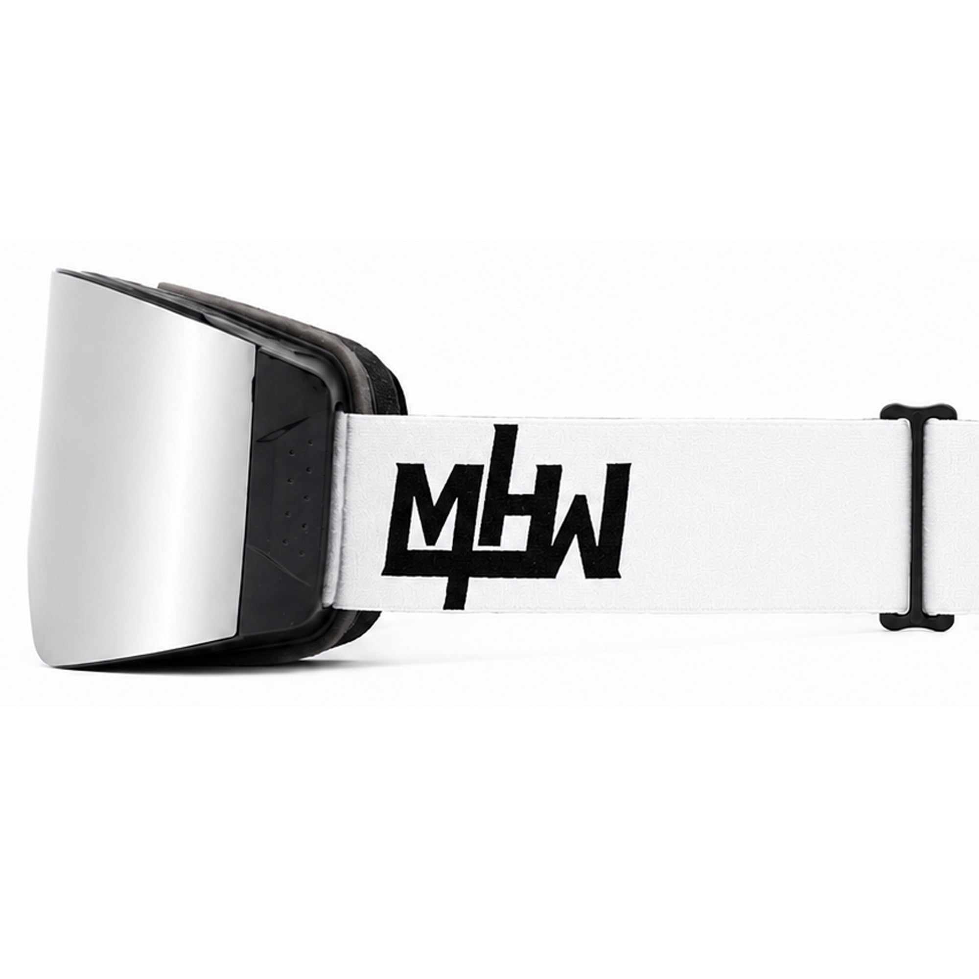 Side view of Snow Blind  snow goggles by MHDUB with locking lens system